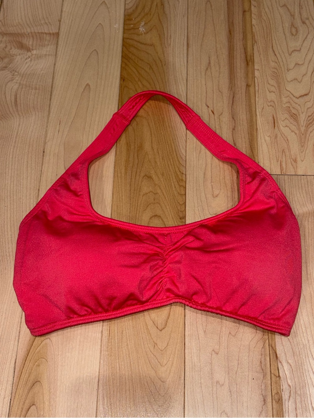 NVGTN Candy Apple Red Comeback Seamless Halter Bra